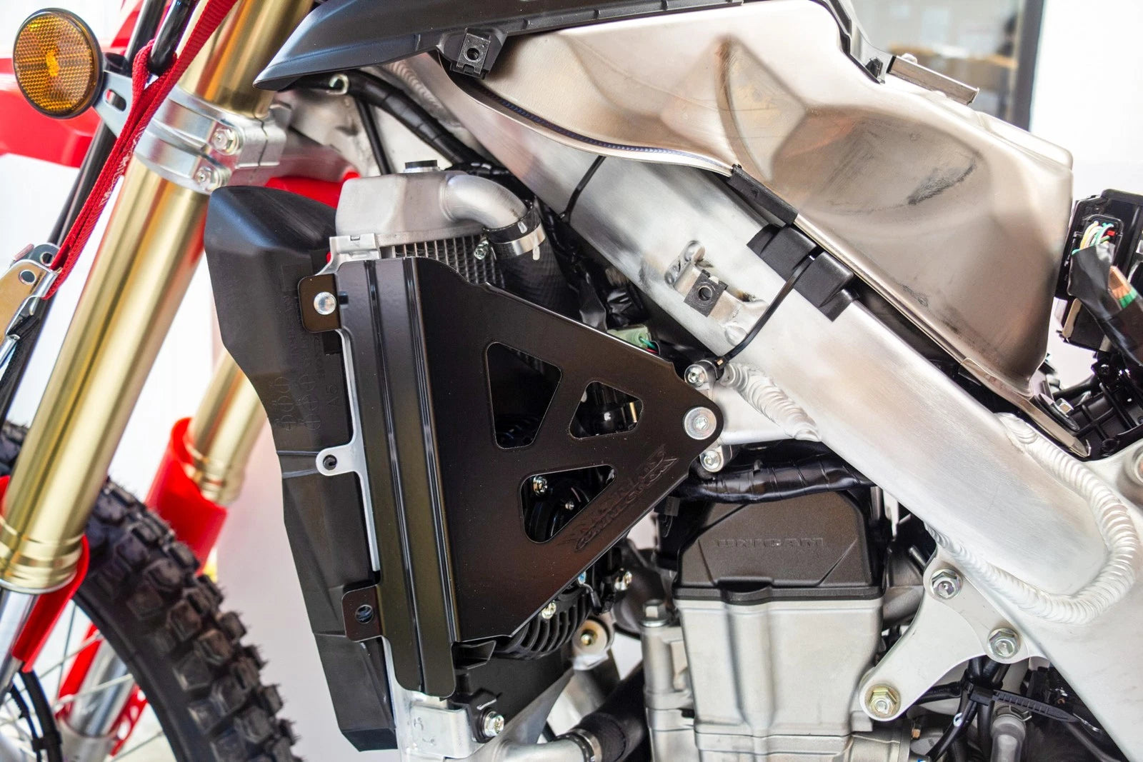 Works Radiator Braces for Honda CRF450L & CRF450X (2019–2023)