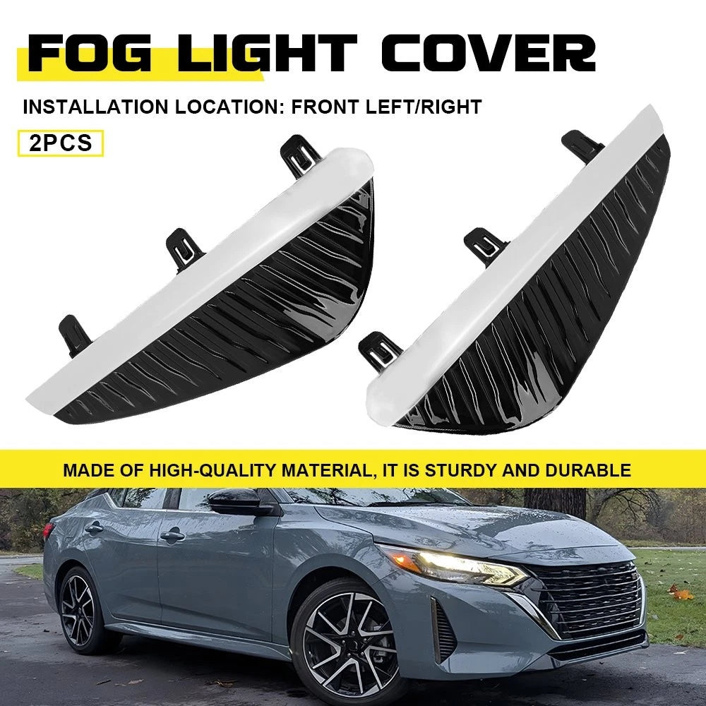 2Pcs Fog Light Cover Bezel Frame for Nissan Sentra (2024–2025)