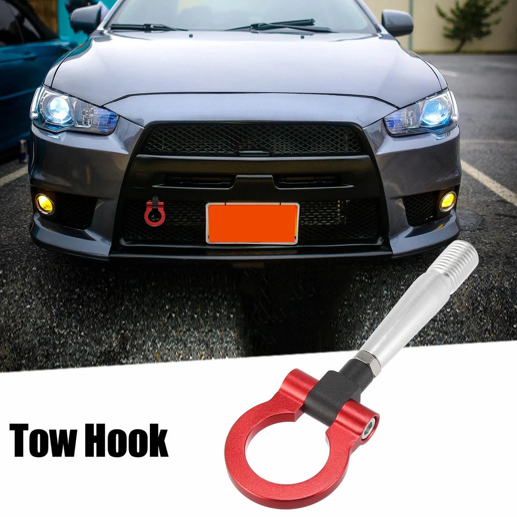 Tow Hook Ring for Mitsubishi Lancer EVO X (2008–2015) - Red
