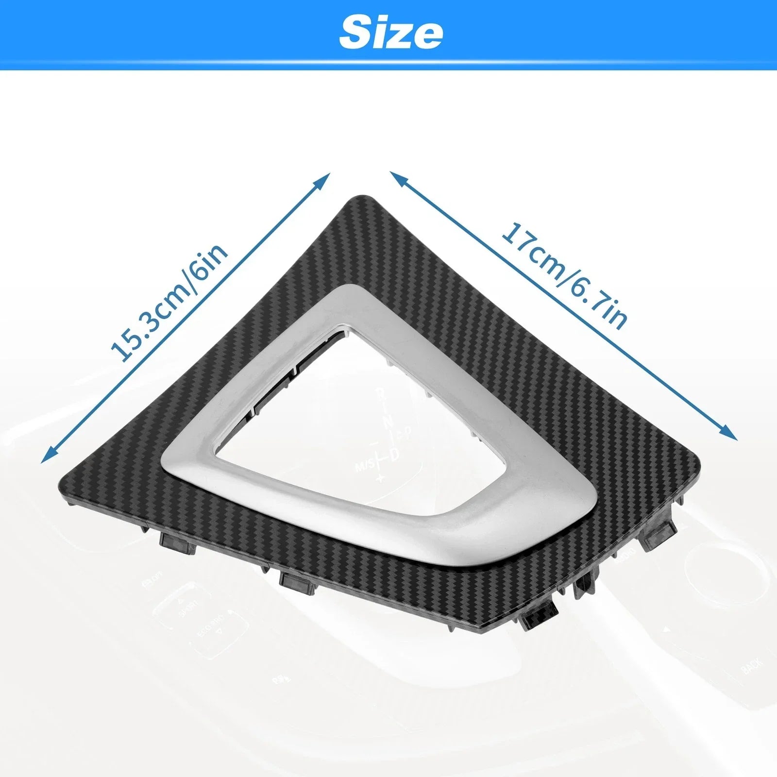 Carbon Fiber Pattern Gear Shift Panel Bezel Frame for BMW F30 F31 F32 F33 F34 (2012-2019)