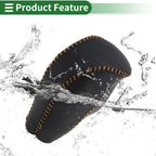 Gear Shift Knob Cover for Mazda CX-30 (2020–2022) Black Brown Faux Leather