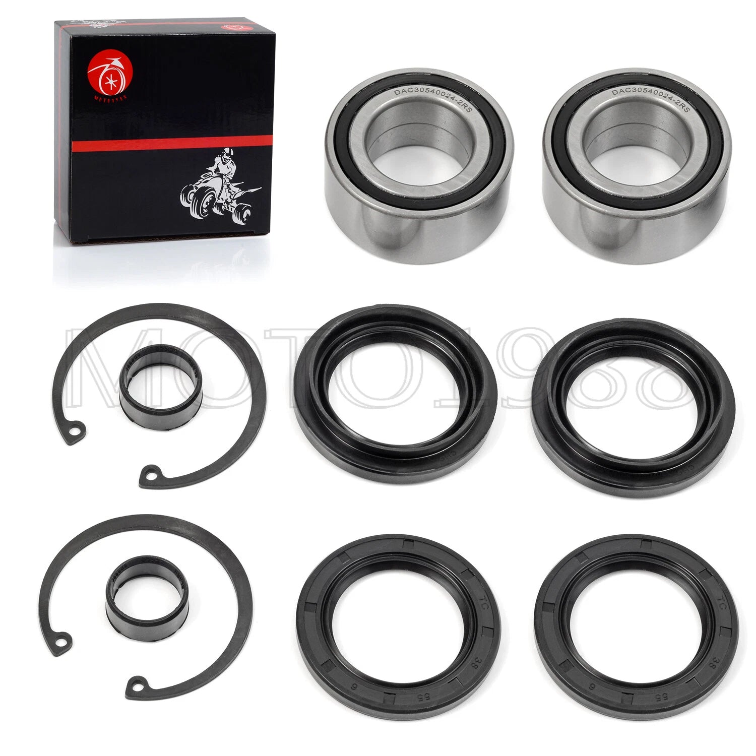 Front Wheel Bearings Seals Kit for Honda Foreman Rubicon 500 (2001–2023)
