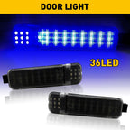 2X Blue LED Door Courtesy Lights for Hummer H2 (2003–2009) Cadillac Escalade (1999–2006)