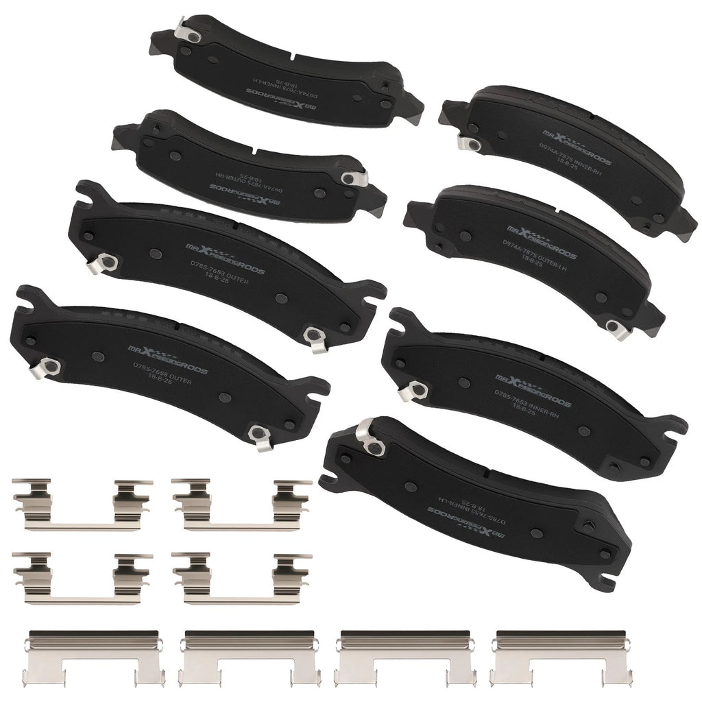 Ceramic Front & Rear Brake Pads for Chevrolet Tahoe GMC Yukon (2002–2006)