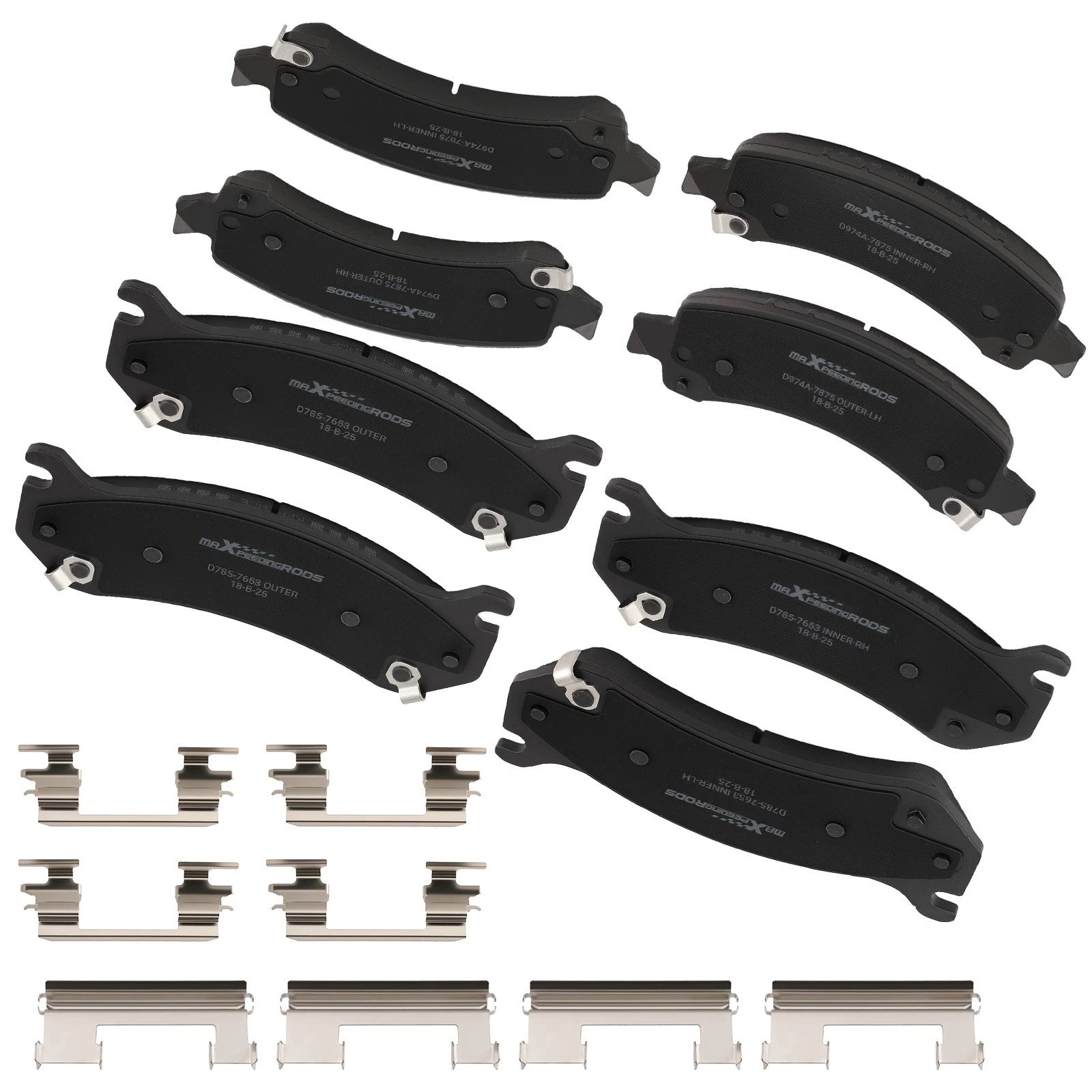 Ceramic Front & Rear Brake Pads for Chevrolet Tahoe GMC Yukon (2002–2006)