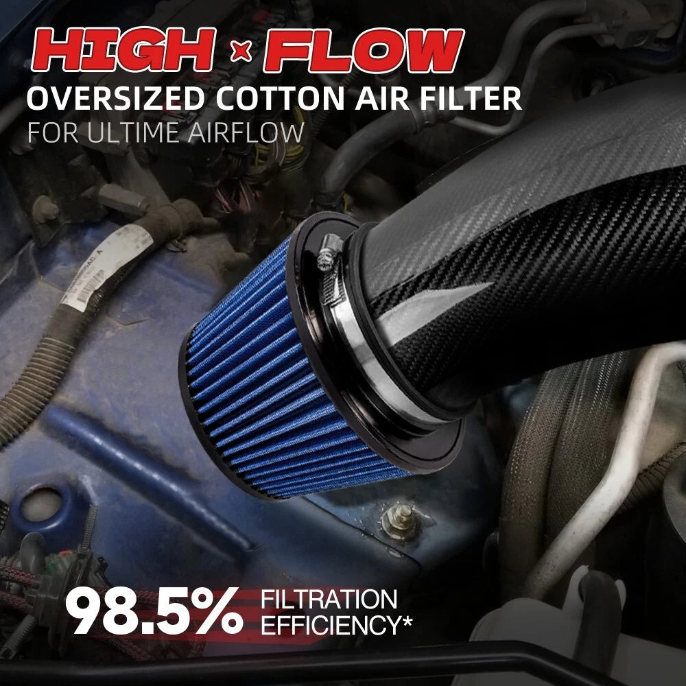 4.5" Inlet High Flow Clamp-On Air Filter for Trucks