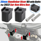 30mm Bar Risers for Surron Ultra Bee (2023) - Aluminum Handlebar Riser Kit