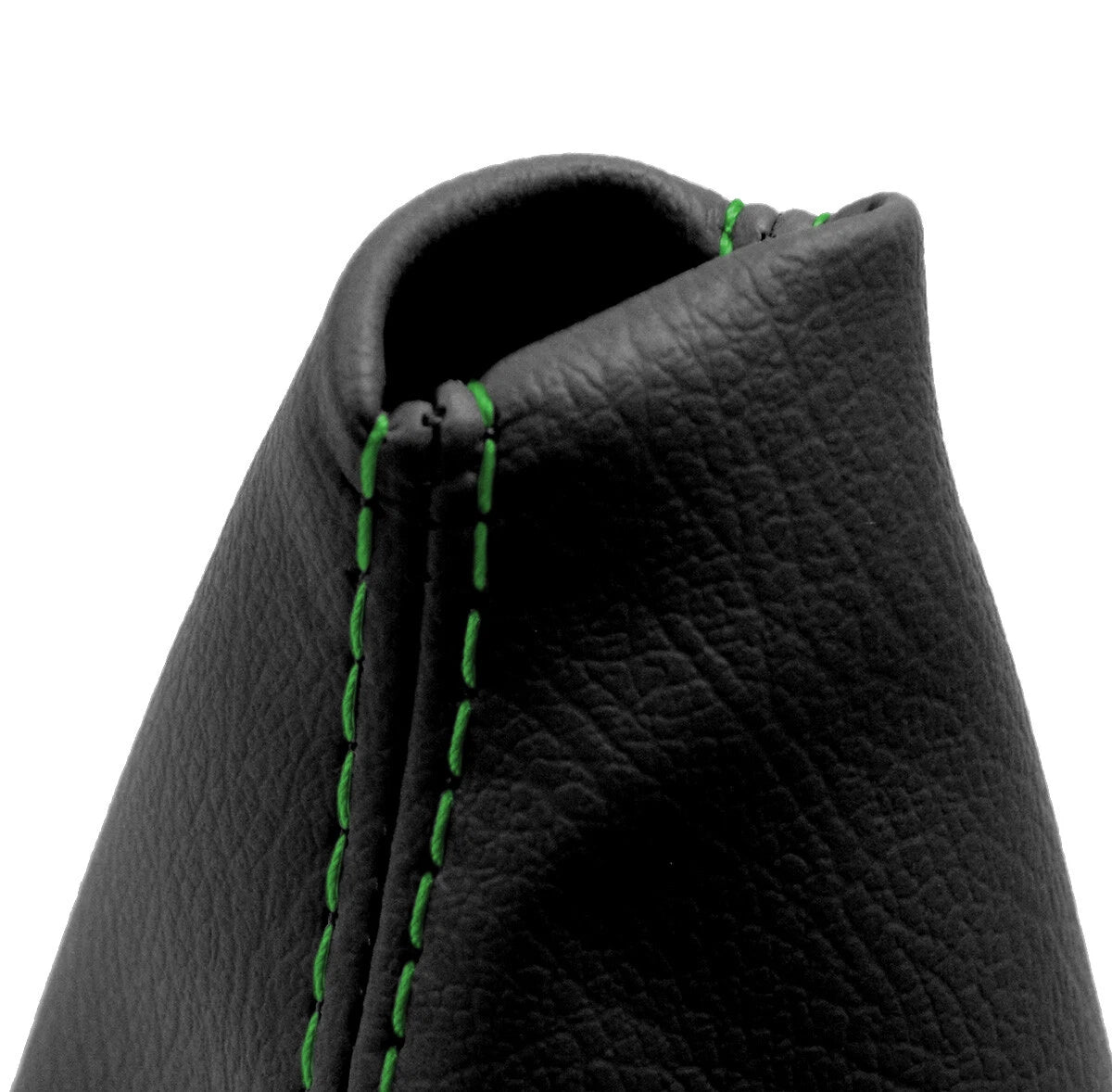 Leather Manual Shift Boot Cover for BMW E21 E12 (1975–1984) Black Green Stitch