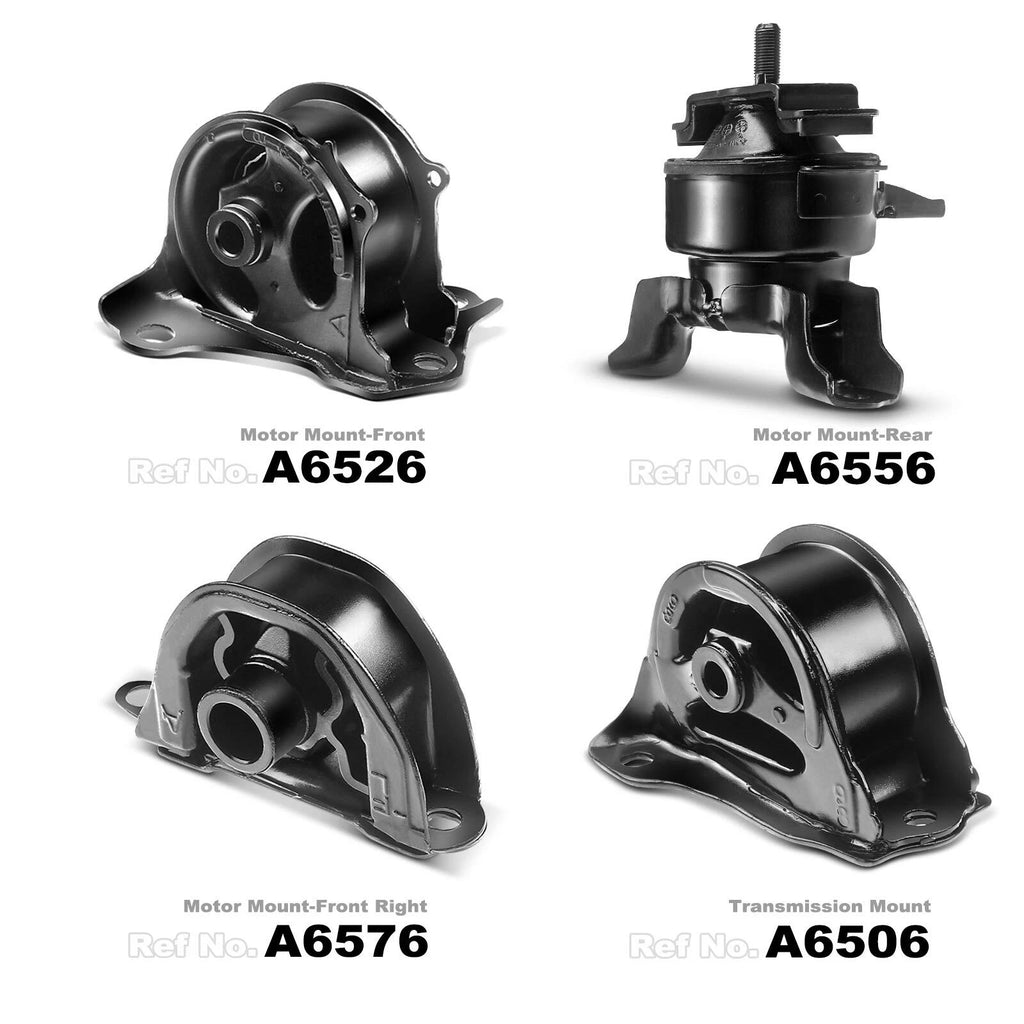 Set of 4 Engine Motor & Transmission Mounts for Honda CR-V (1998–2001)