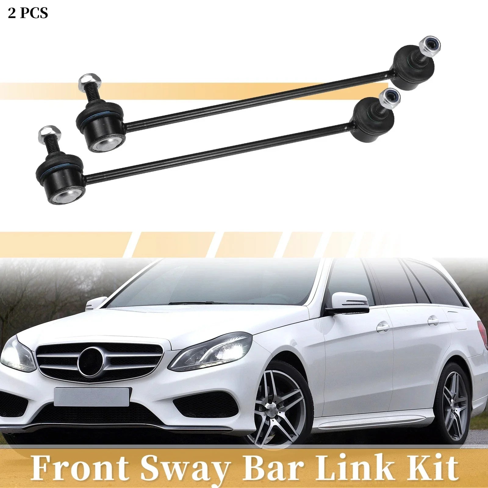 2 x Front Stabiliser Sway Bar Links for Mercedes-Benz C230 (2002-2007)