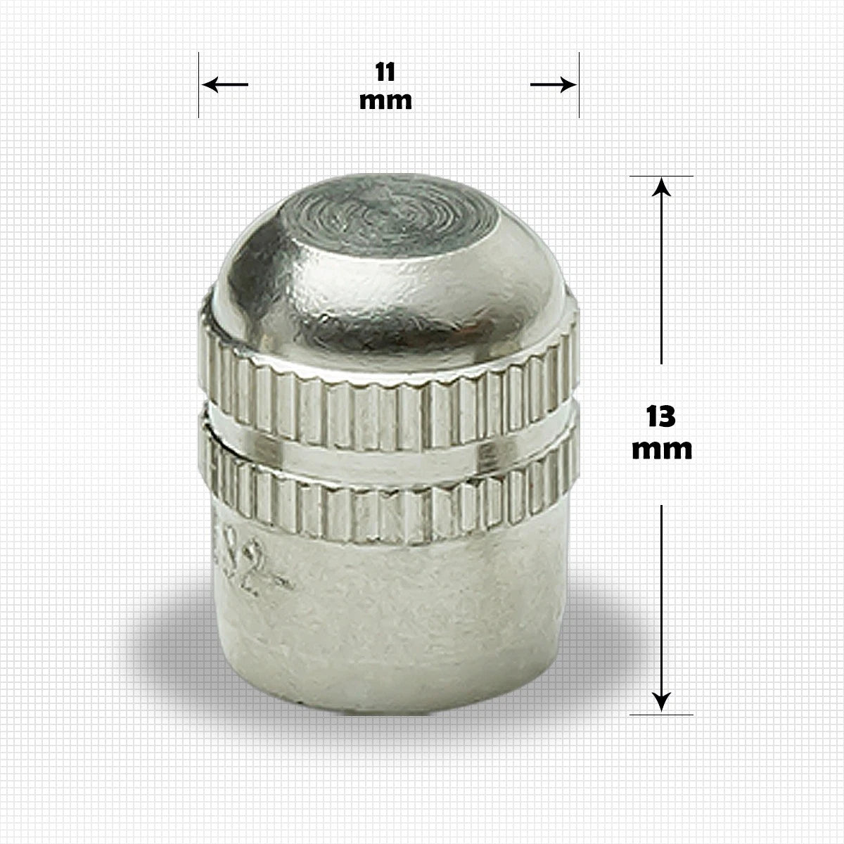 Set of 4 Brass Powder Coated Tire Stem Caps for Universal Vehicles