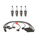 Denso 7mm Wire Set & 4 Iridium TT Spark Plugs for Dodge Eagle Plymouth L4 (0.04)