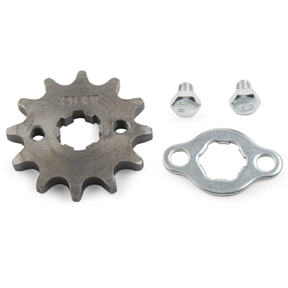 17MM Front Chain Sprocket for 50cc 70cc 90cc 110cc 125cc Pit Dirt Bike (420-12T)