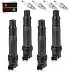 4X Ignition Coils Pack for Kawasaki Ninja ZX-6R ZX-6RR (2003–2006) 21171-1282