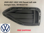 Front Left Bumper Trim for VW Passat (2020–2022) OEM 561853211A