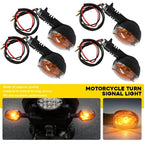 Set of 4 Amber Turn Signal Lights for Buell Blast (2000–2010) X1 (1999–2002)
