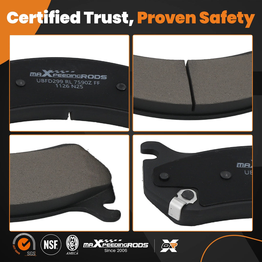 Ceramic Brake Pads Kit for Chevrolet Express 1500 2500 (2003-2008)