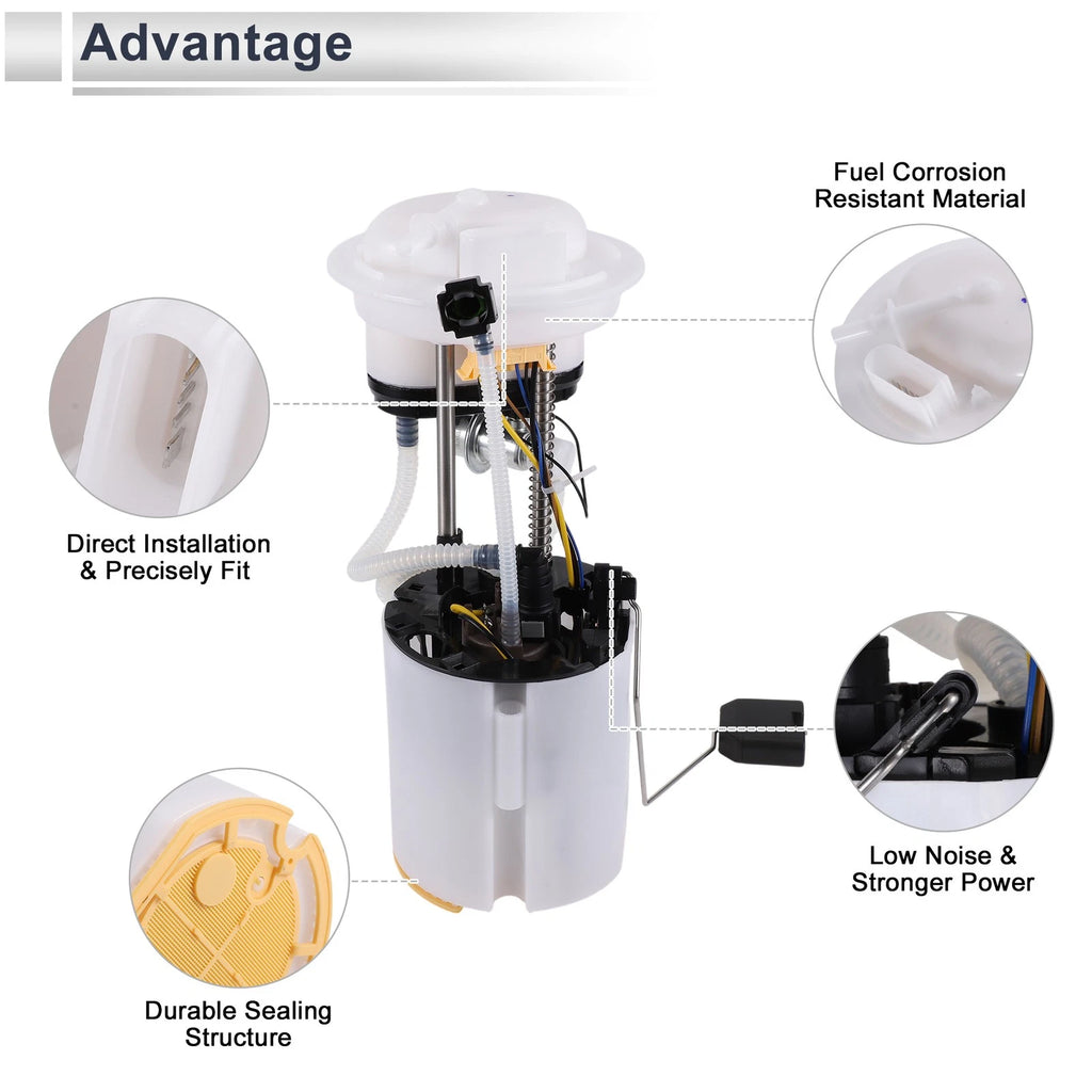 Fuel Pump Assembly for Volkswagen Passat 1.8L A/T R-Line Sedan (2016) No. 3C0919051AJ