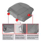 Left Driver Bottom Cloth Seat Cover Gray for Ford F-150 FX2 FX4 (2004–2008)