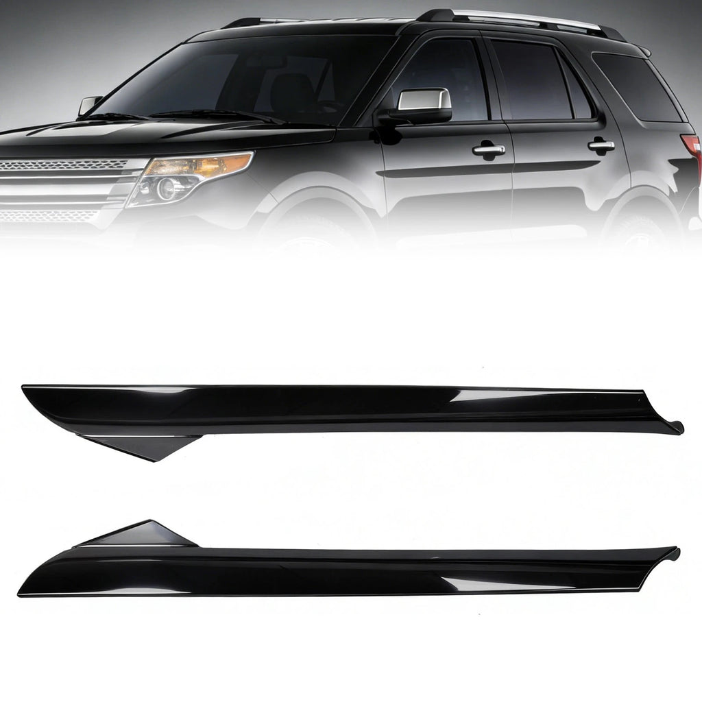 Set of 2 Windshield Outer Trim Pillar Molding for Ford Explorer (2011–2019)