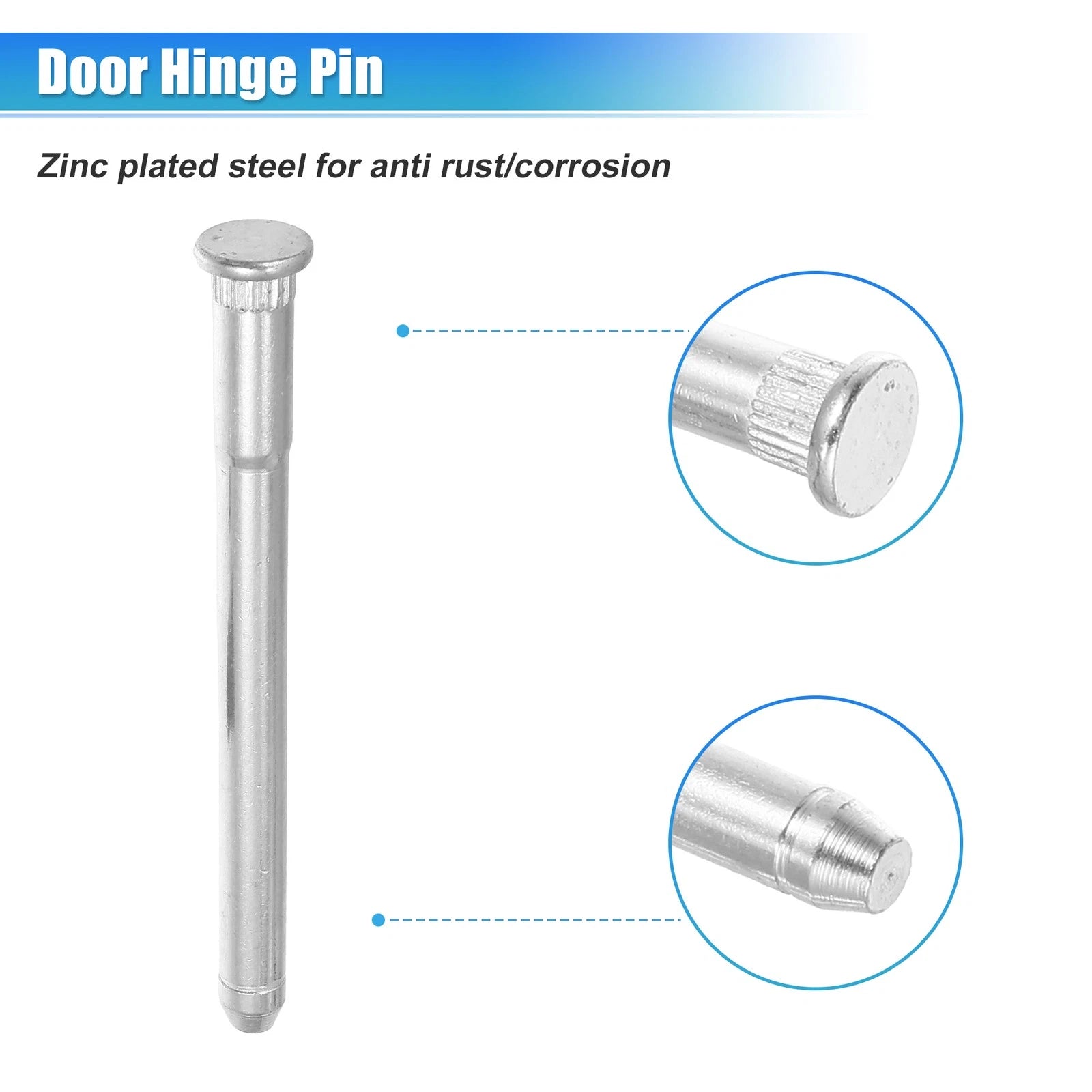 Set of 4 Door Hinge Pin and Spring with Bushing Repair Kit  
