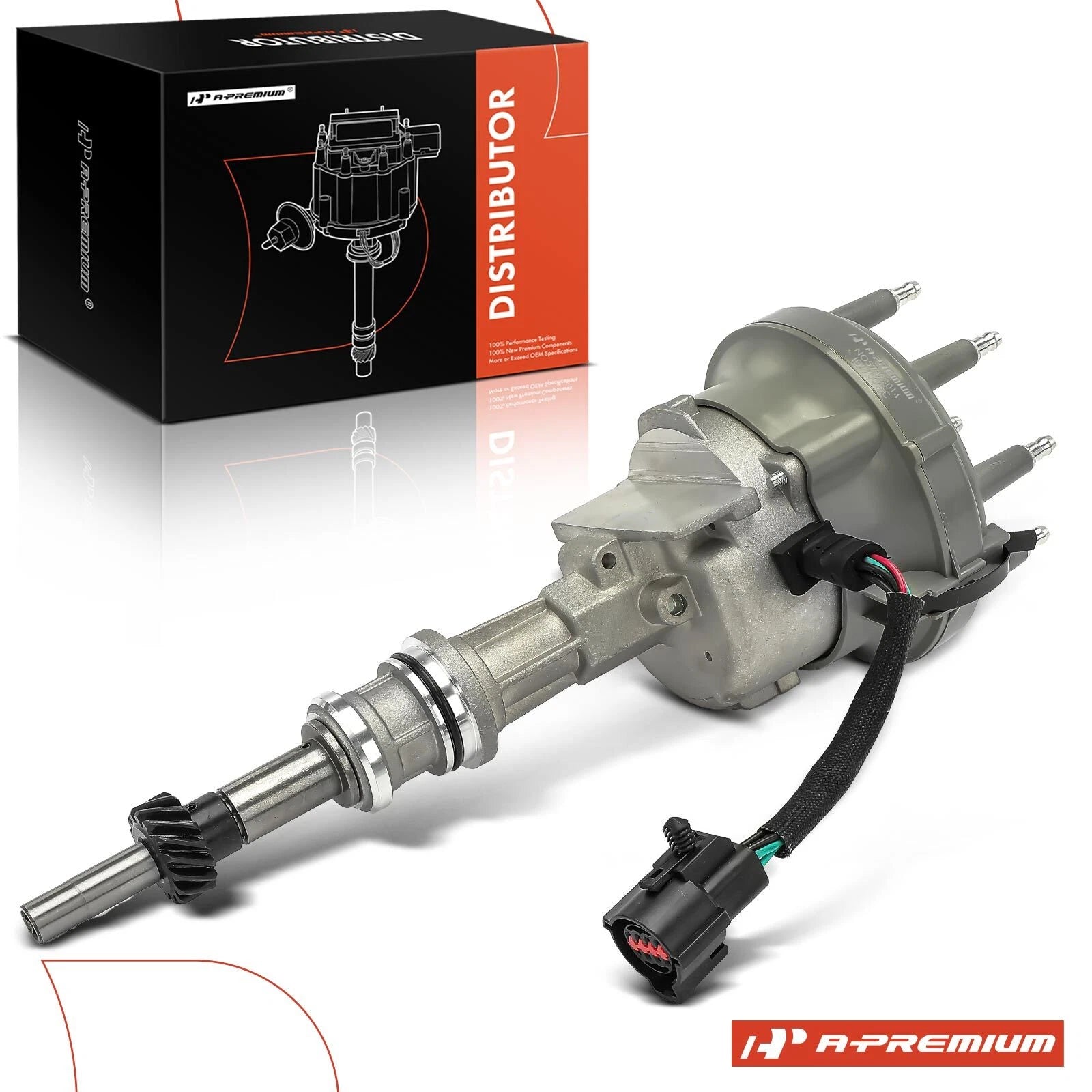 Ignition Distributor with Cap & Rotor for Ford E-150, F-150, F-250