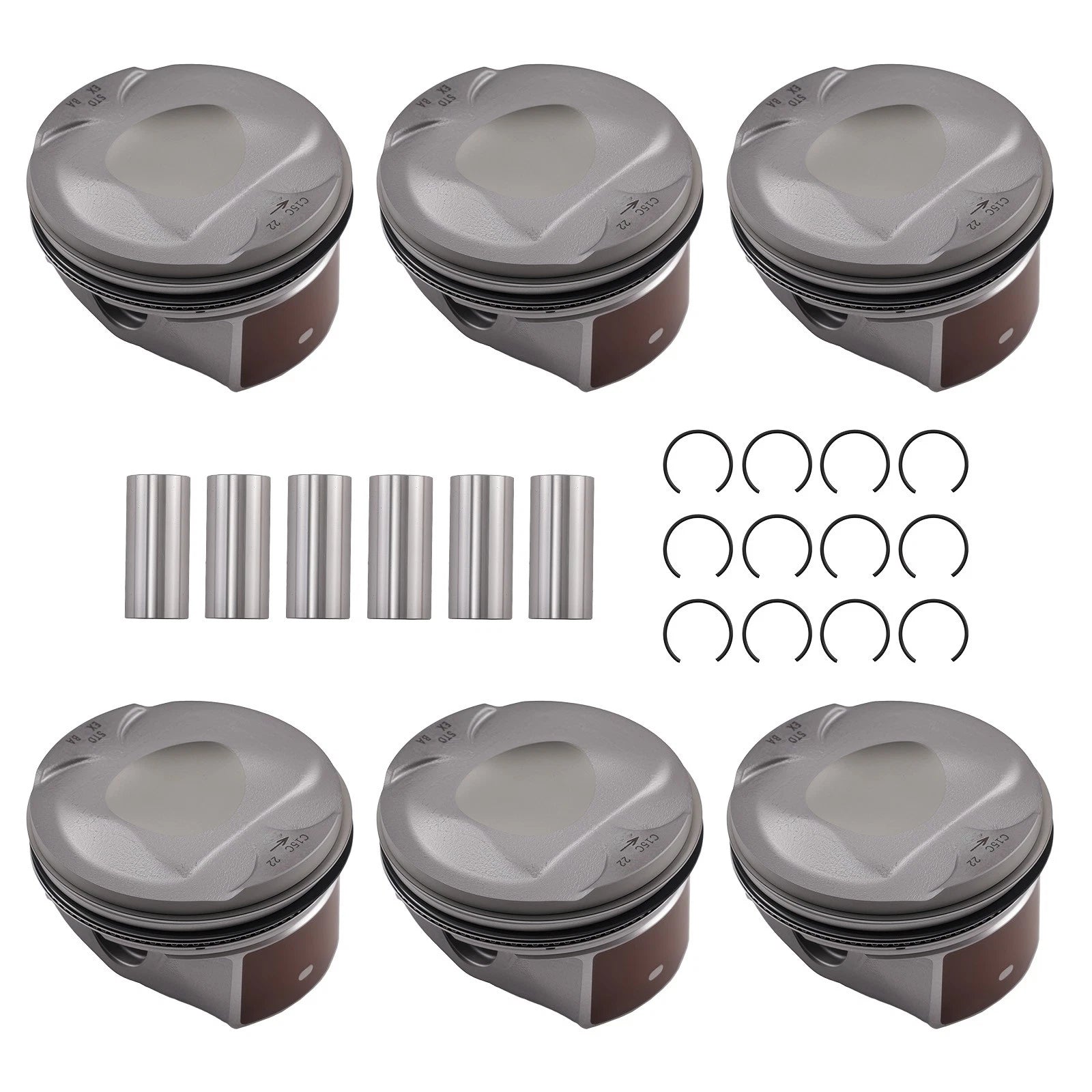 Supercharged Piston Assembly for Jaguar Land Rover (AJ126) 3.0L V6