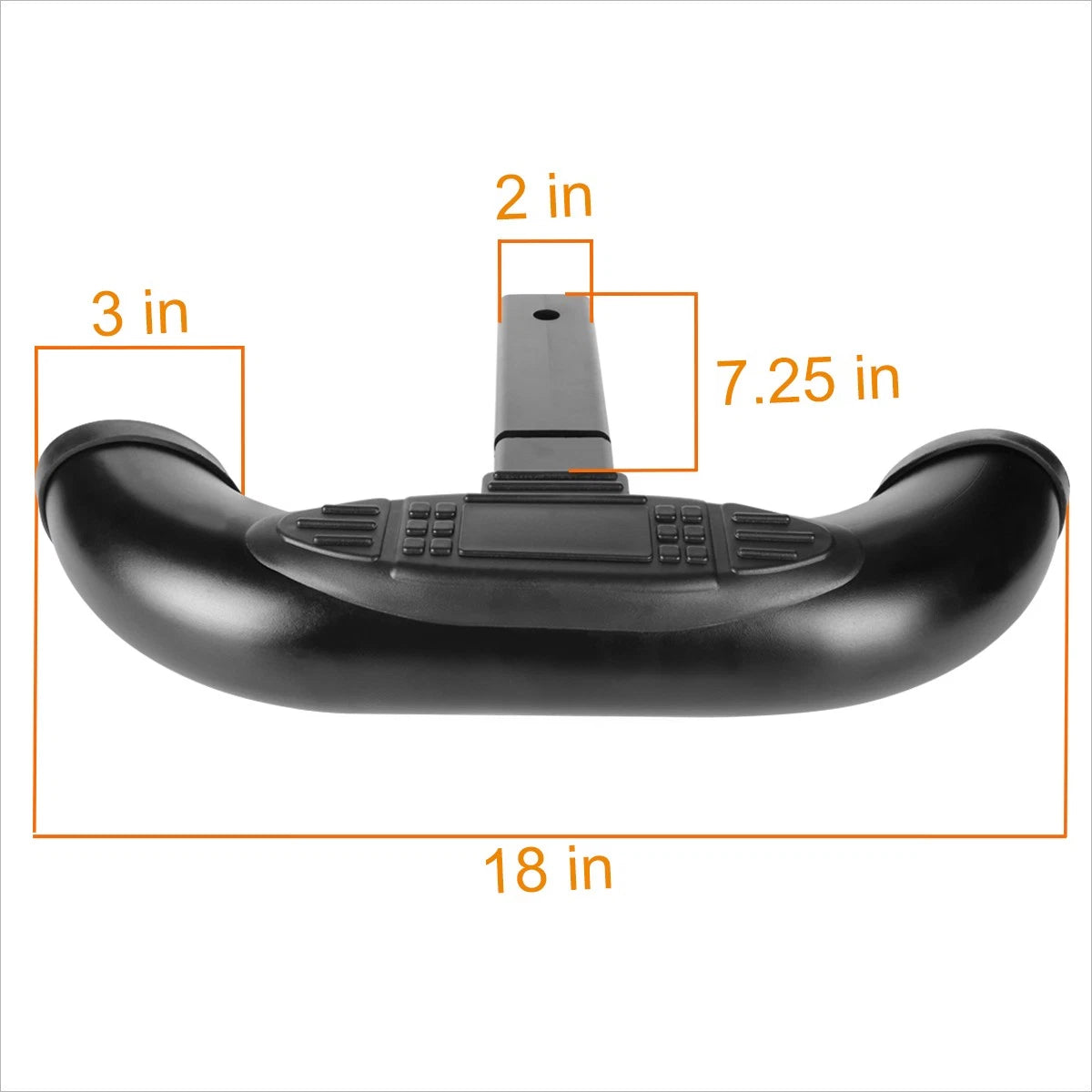Rear Bumper Trailer Tow Hitch Step for Universal Class III Receivers (1.25"/2")