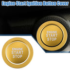 Ignition Button Sticker for Lexus IS ES RX GS NX - Aluminum Gold Tone