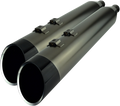 4.5" Slip-On Mufflers for Harley Davidson (HP-Plus, Smoked Chrome)