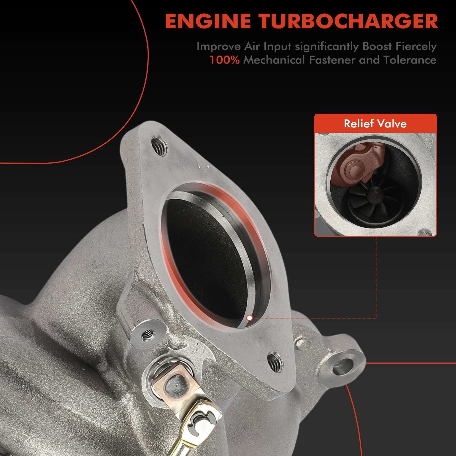 Turbocharger for Ford Mustang (2015–2021) L4 2.3L
