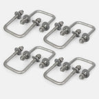 Set of 8 U-Bolts for Boat Trailer (1/2" D x 3 1/16" W x 4 5/16" L)