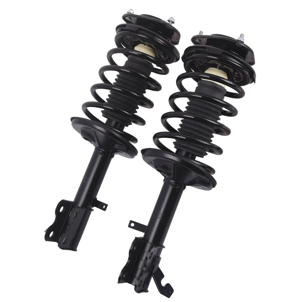 Pair Front Complete Shock Struts with Coil Springs for Toyota Corolla Prizm (1993-2002)