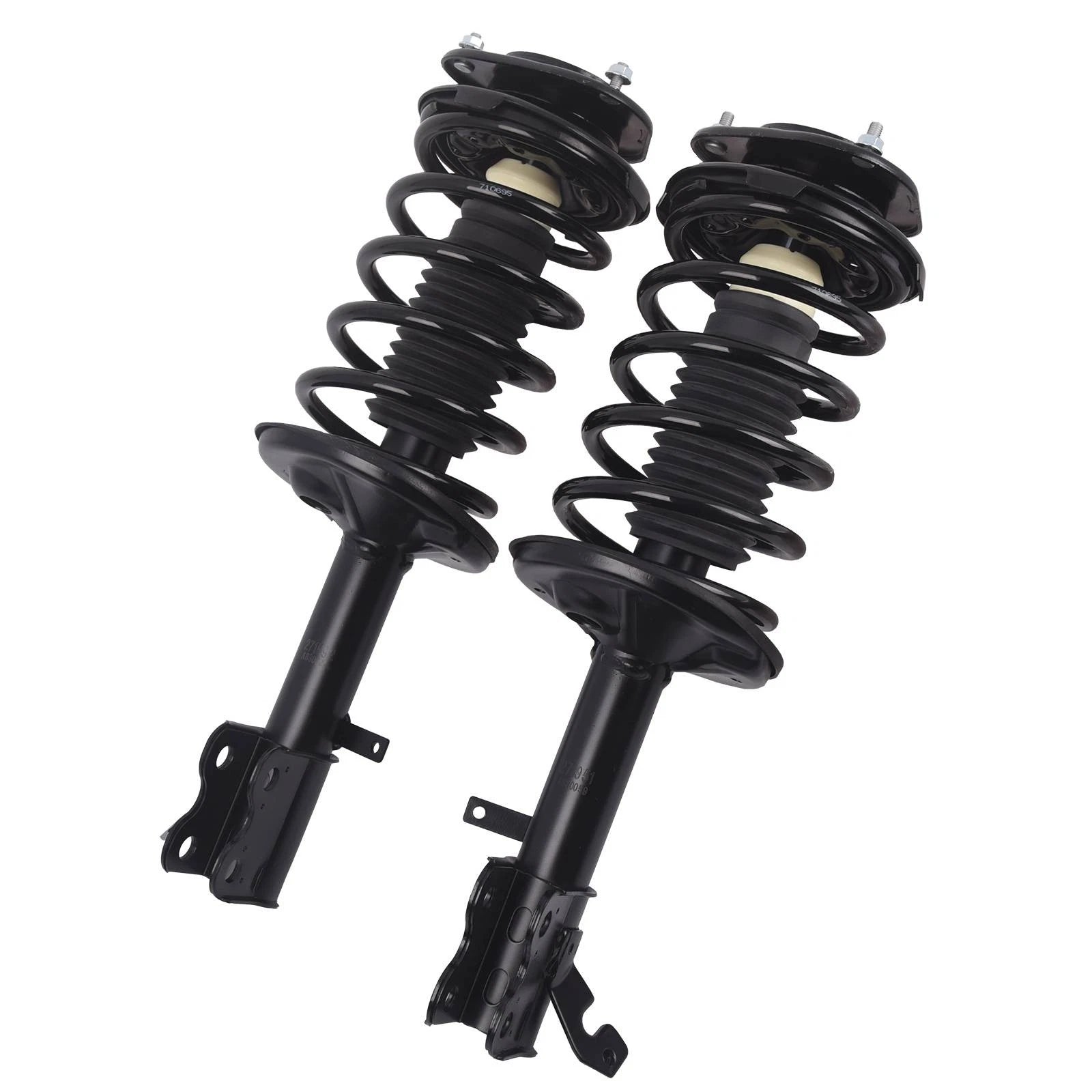 Pair Front Complete Shock Struts with Coil Springs for Toyota Corolla Prizm (1993-2002)