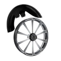23" Front Wheel Rim Hub Single Disc Fender for Harley Touring (2008–2025)
