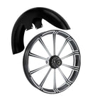 23" Front Wheel Rim Hub Single Disc Fender for Harley Touring (2008–2025)