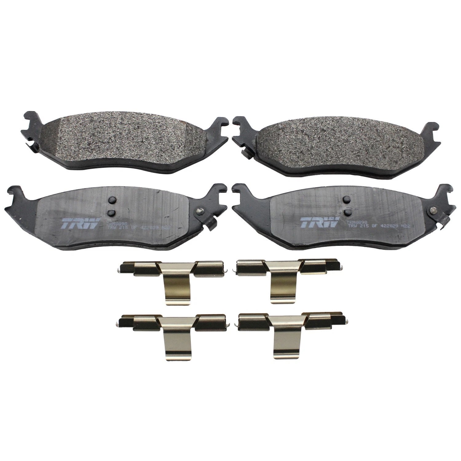DuraGo Rear Rotors & TRW Pro Semi-Metallic Disc Brake Pad Kit for Ram 1500 Classic (2019–2023)