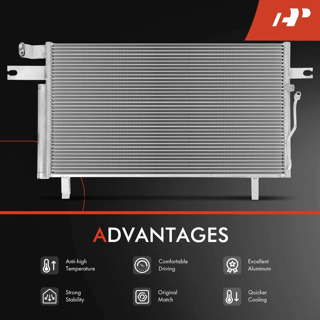 A/C condenser with receiver drier & bracket for Nissan Pathfinder (2001-2004)