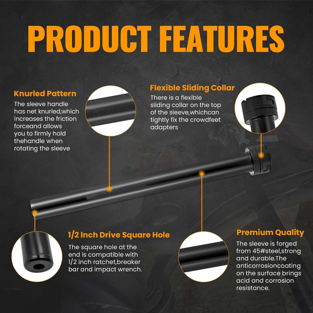 Dual Inner Tie Rod End Removal Tool Kit for Lincoln
