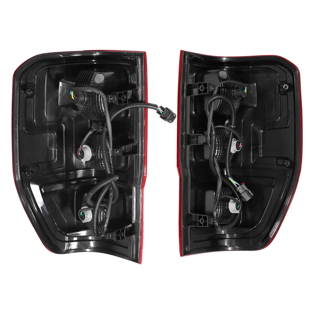 Chrome Halogen Tail Lights for Ford Ranger XL (2019–2022) Left+Right Set