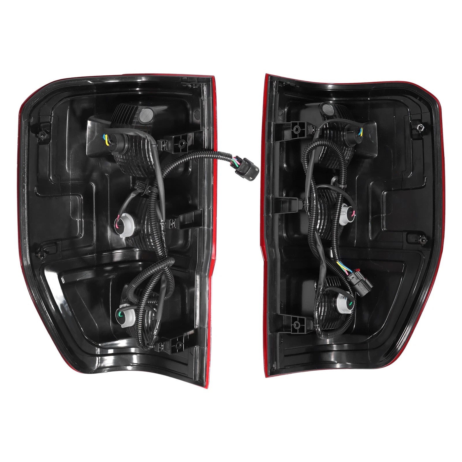 Chrome Halogen Tail Lights for Ford Ranger XL (2019–2022) Left+Right Set