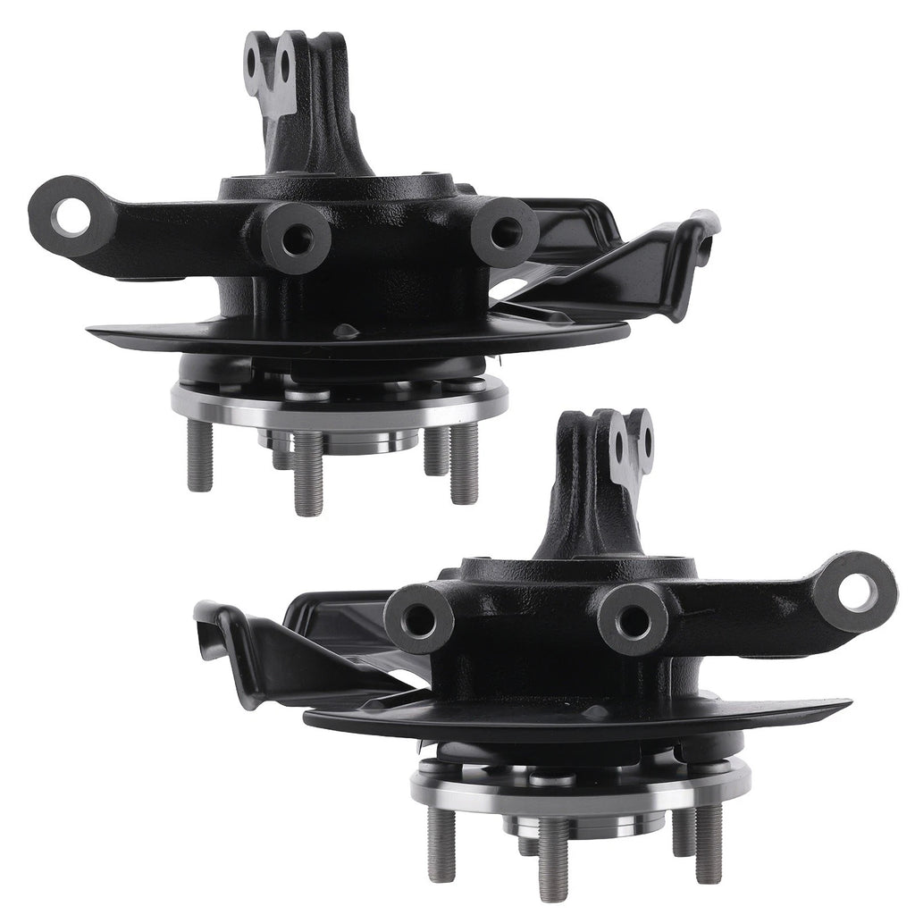 Pair Front Steering Knuckles Wheel Hub Bearing for Hyundai Elantra (2007–2012)