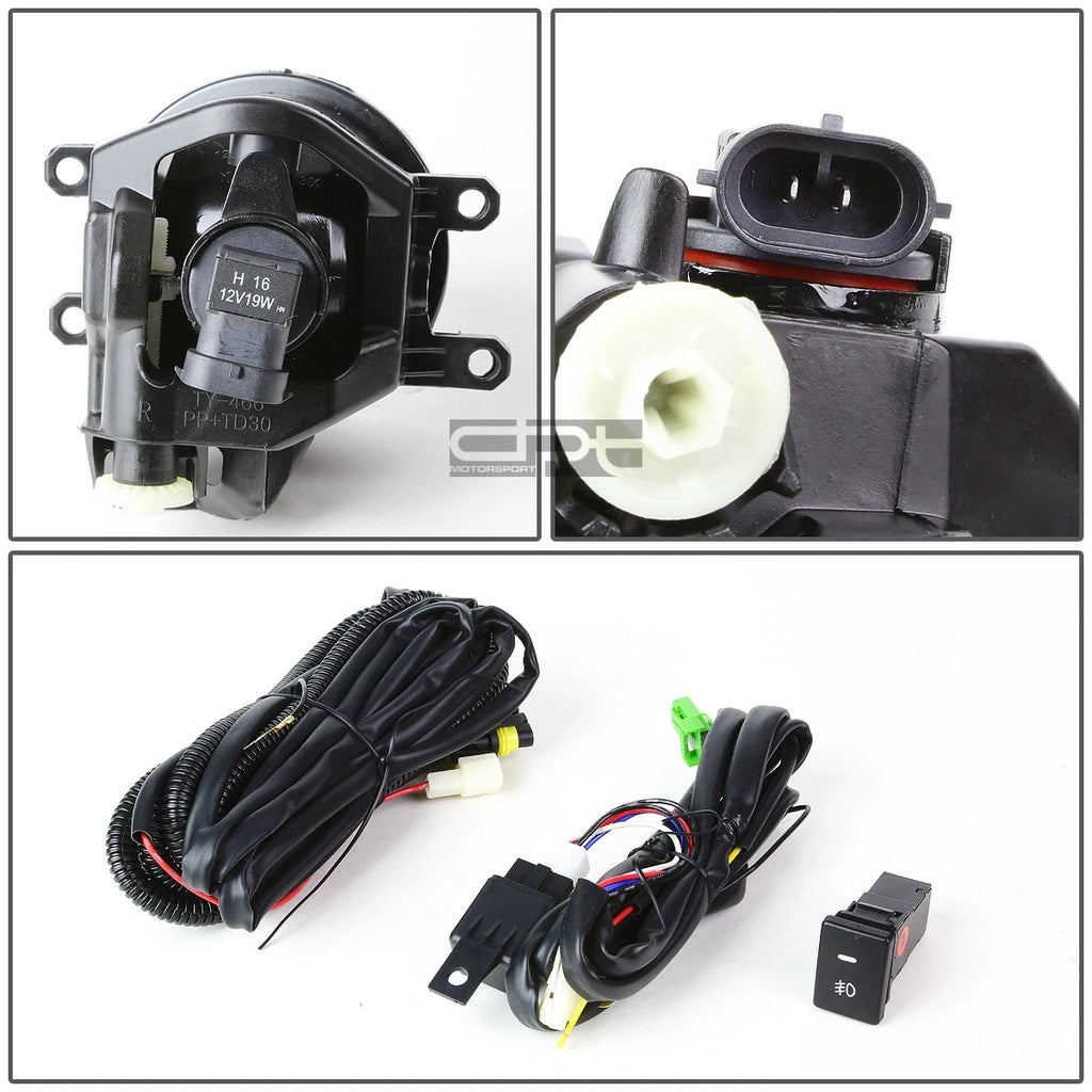 Fog Light Lamp + Switch for Toyota RAV4 (2016–2023) - Clear Lens OE
