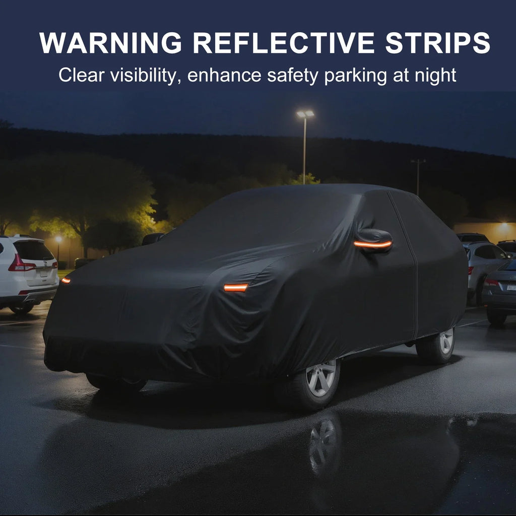 210D-PU Waterproof Car Cover with Driver Door Zipper for BMW X5