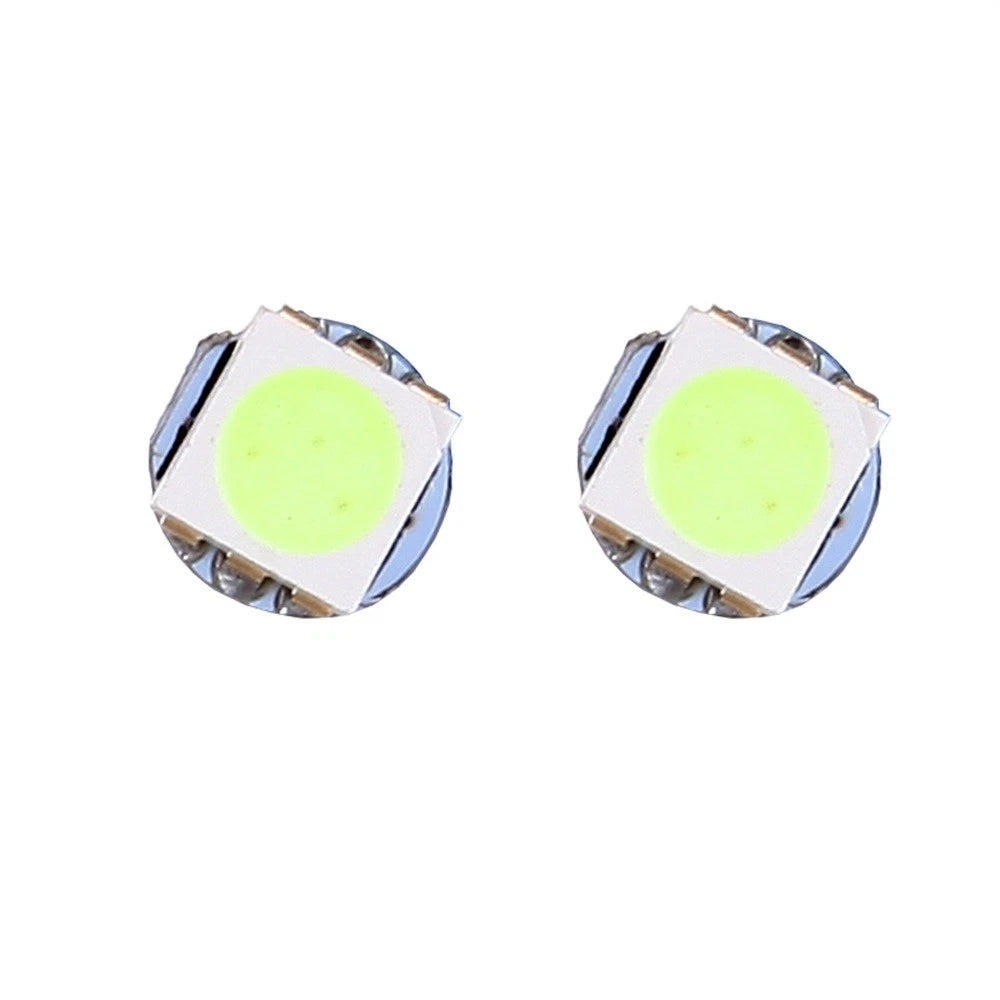 10X T5 Ice Blue 1SMD 5050 LED Wedge Bulb for Dashboard Gauge (58-74)
