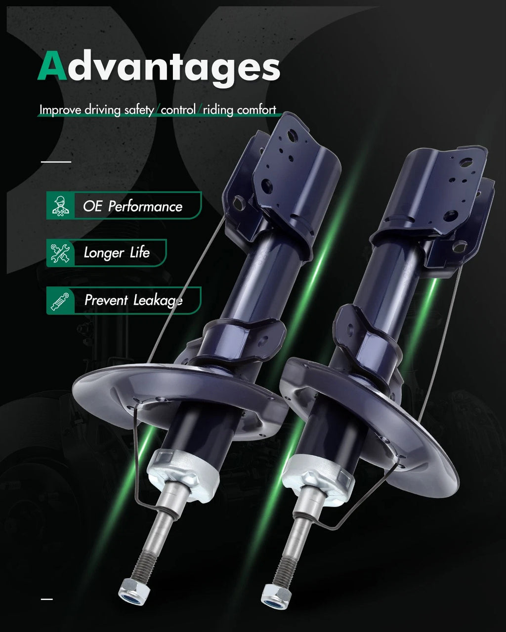 Rear Shocks Struts for Buick LaCrosse (2005–2009)