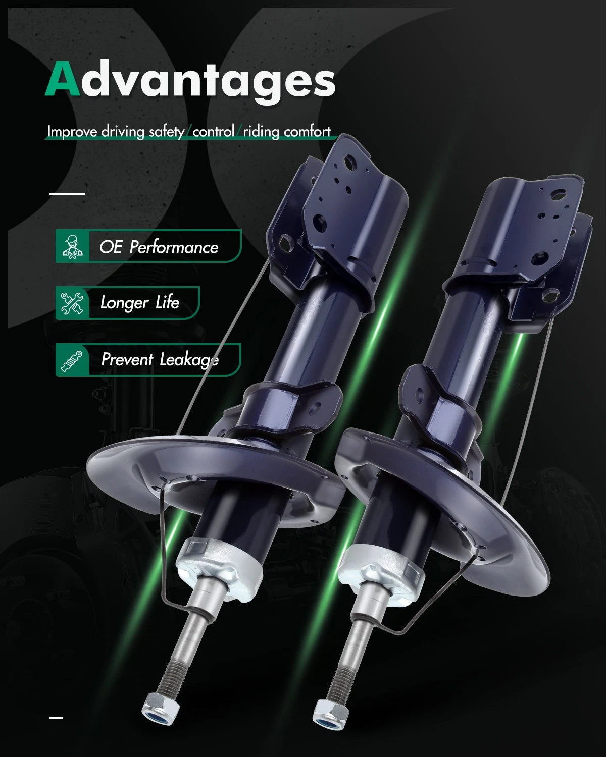Rear Shocks Struts for Buick LaCrosse (2005–2009)