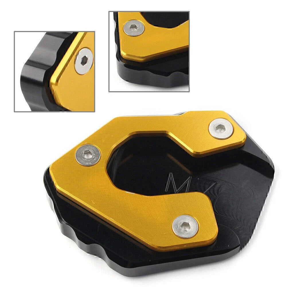 Gold Kickstand Side Stand Extension Pad for Yamaha MT-07 FZ-07 (2014-2023)