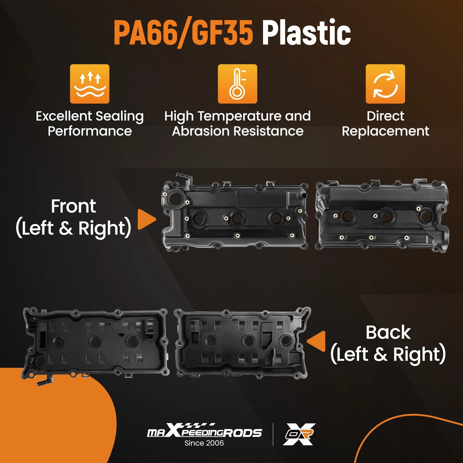 Engine Valve Cover Set for Nissan Pathfinder Infiniti QX4 (2002-2004)