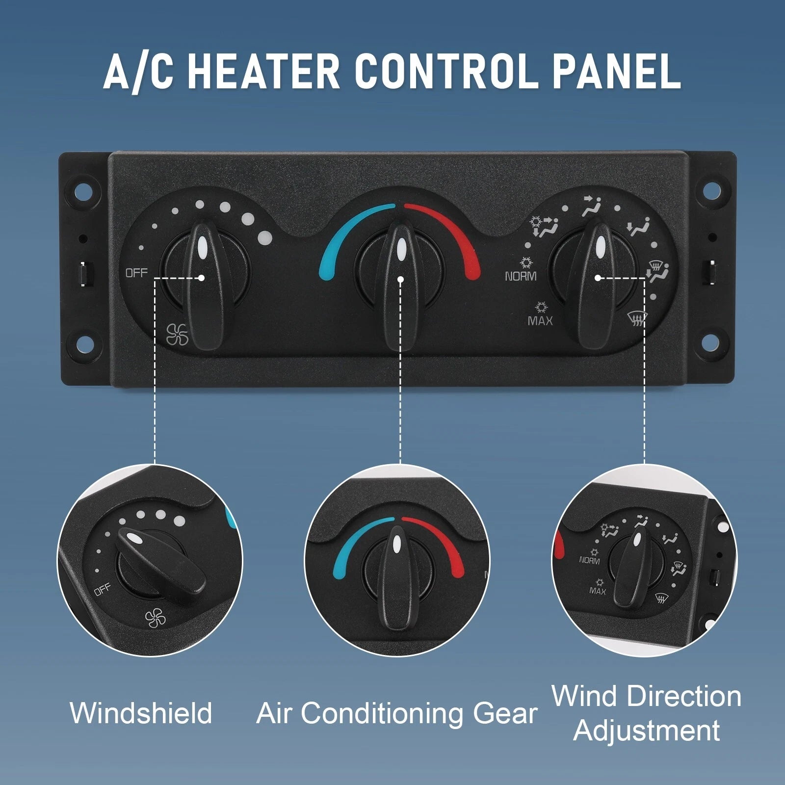 Heater A/C Temperature Controls for International 5000 (2011-2020)